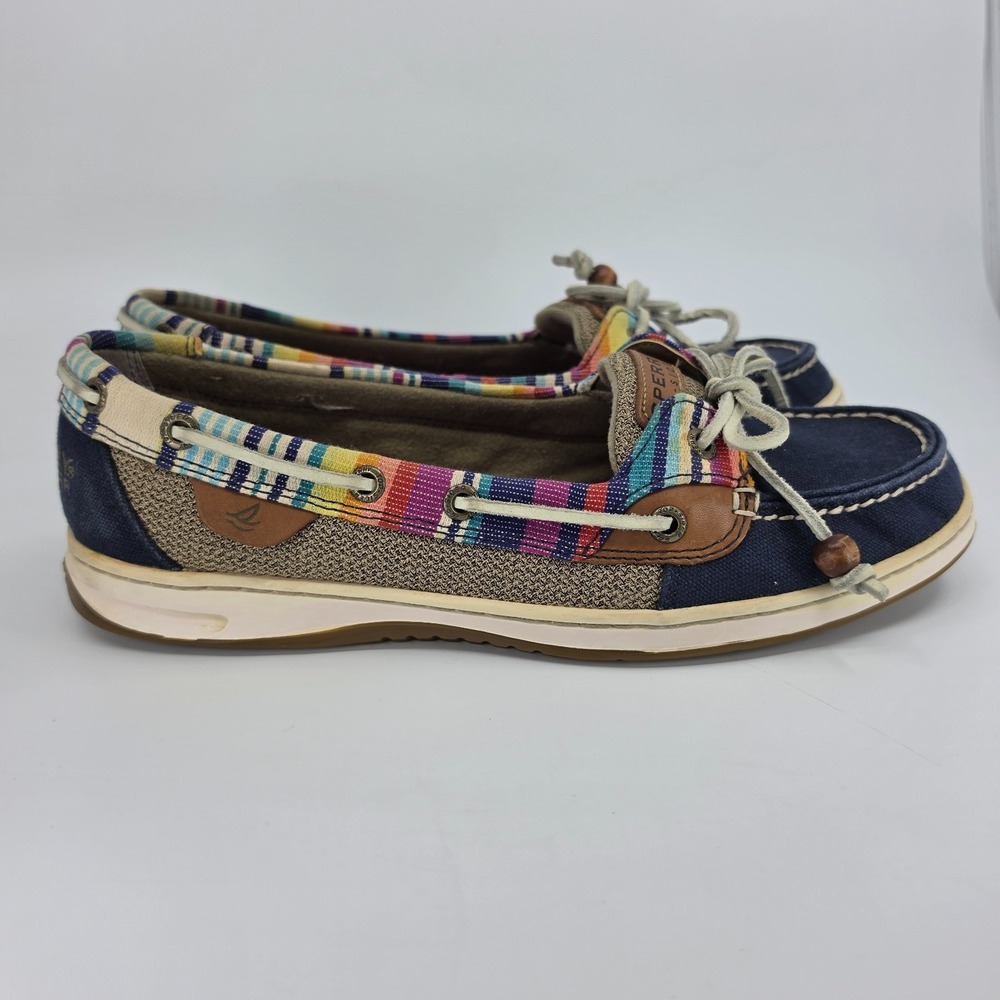Sperry Topsider Women's Southwest Pattern Boat Shoe, Size 10M Multicolor Rainbow - Picture 5 of 11